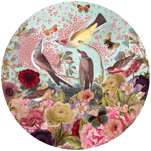 斜角巷包棟民宿1館花鳥Logo